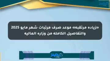 «زيادة مرتقبة» موعد صرف مرتبات شهر مايو 2025 والتفاصيل الكاملة من وزارة المالية